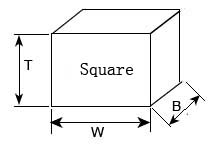 square PCD polycrystalline diamond 