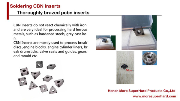 soldering CBN inserts