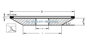 4A2 diamond grinding wheel