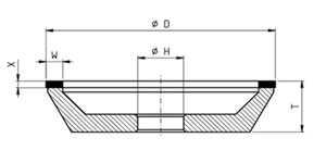 11A2 diamond grinding wheel