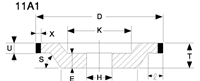 11A1 shape grinding wheel