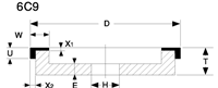 6C9 shape grinding wheel