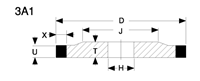 3A1 shape grinding wheel