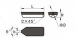 full face PCD notching tools