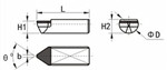 PCD boring tools for carbide rollers 