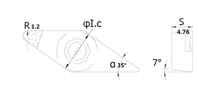 PCD wheel hub turning tools