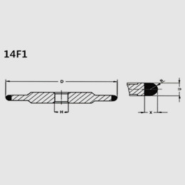 14F1 diamond wheel