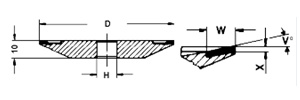 4V4 cbn grinding wheel