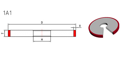 1A1 diamond grinding wheel