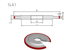 14a1 diamond wheel