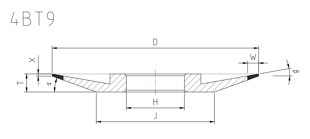 4BT9 Shape Grinding Wheel