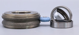 Rotary diamond dresser for dressing bearing LM guide grinding wheel