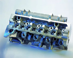 Solve the problem of processing the cylinder head valve seat conduit hole
