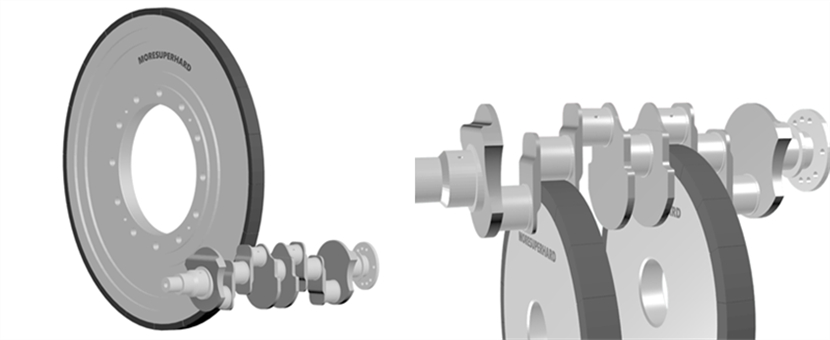 vitrified CBN wheel for crankshaft grinding