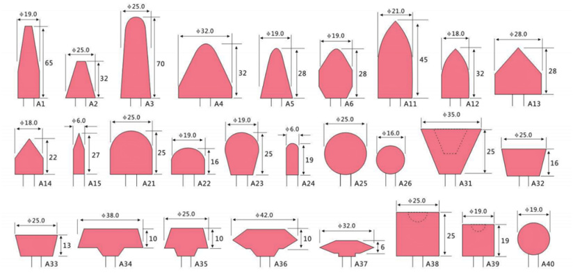 vitrified bond aluminum oxide mounted point